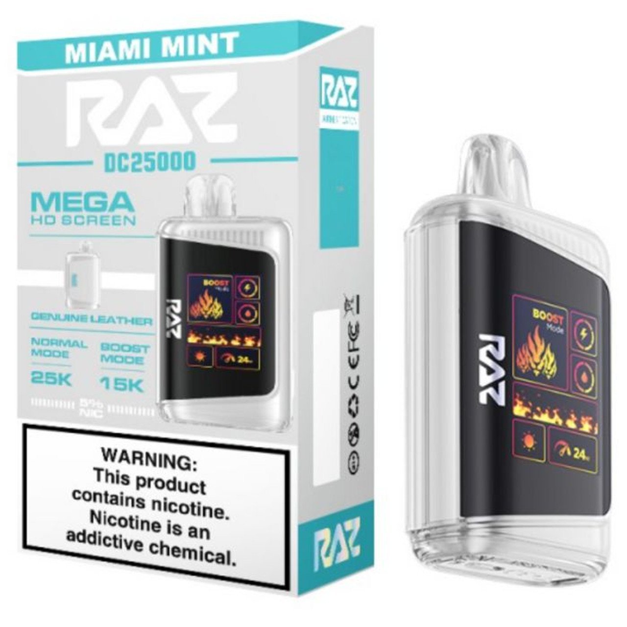 Miami Mint Raz Disposable Vape | Raz Flavors Miami Mint Raz Disposable Vape | Raz Flavors